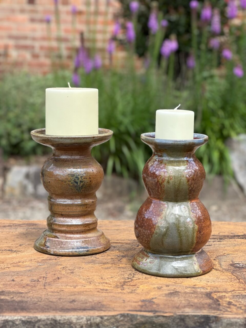 Julia Mann finished pots, wood soda kazie fired cable holders Julia Mann finished pots, wood soda kazie fired cable holders