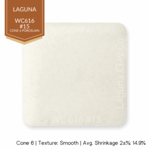 Laguna-Clays-WC616-15-Porcelain Laguna Clay WC-616 #15 Porcelain