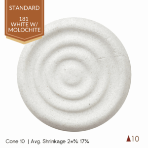 Standard-181-White-w-Molochite Standard 181 White with Molochite